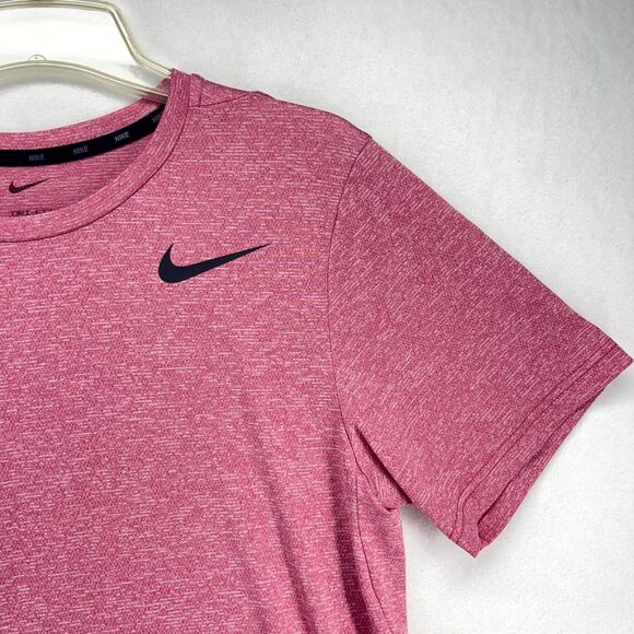 Nike Dri-Fit Athletic Shirt Red Breathable Fabric with Black‎ trim Mens Size S - Picture 6 of 11